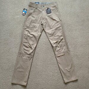 KUHL Radikl Pant 30x34 Klassik Fit Hybrid Breathable Stretch Fossil Beige NWT